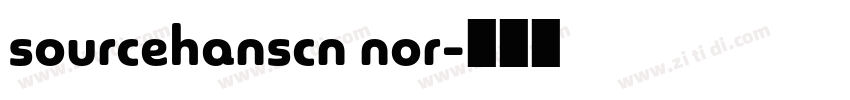 sourcehanscn nor字体转换